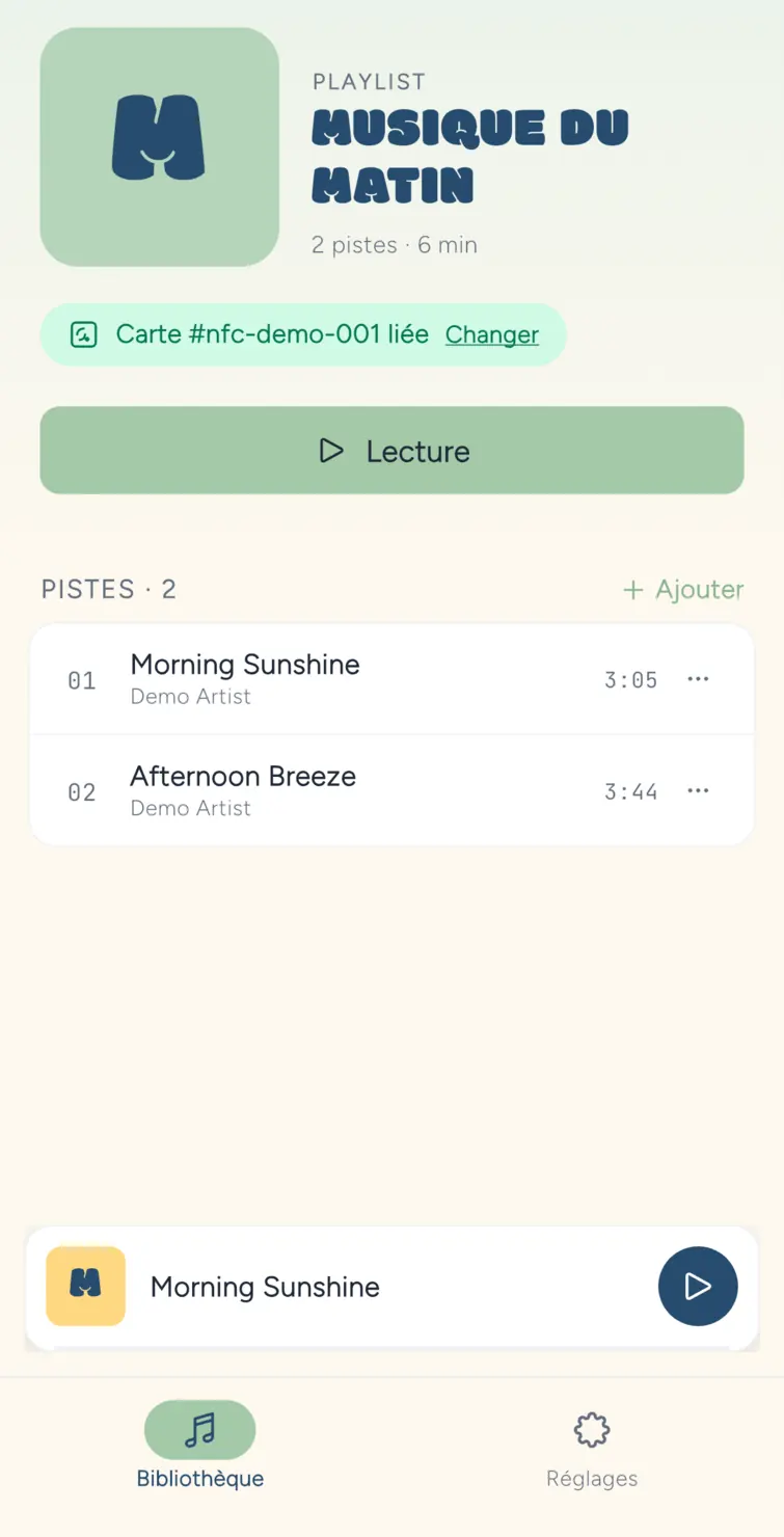 The Open Music Box, Een playlist beheren